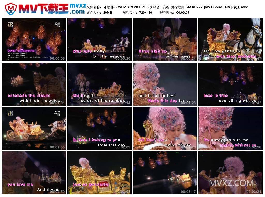 陈慧琳-LOVER S CONCERTO(演唱会)_英语_流行歌曲_MA107922
